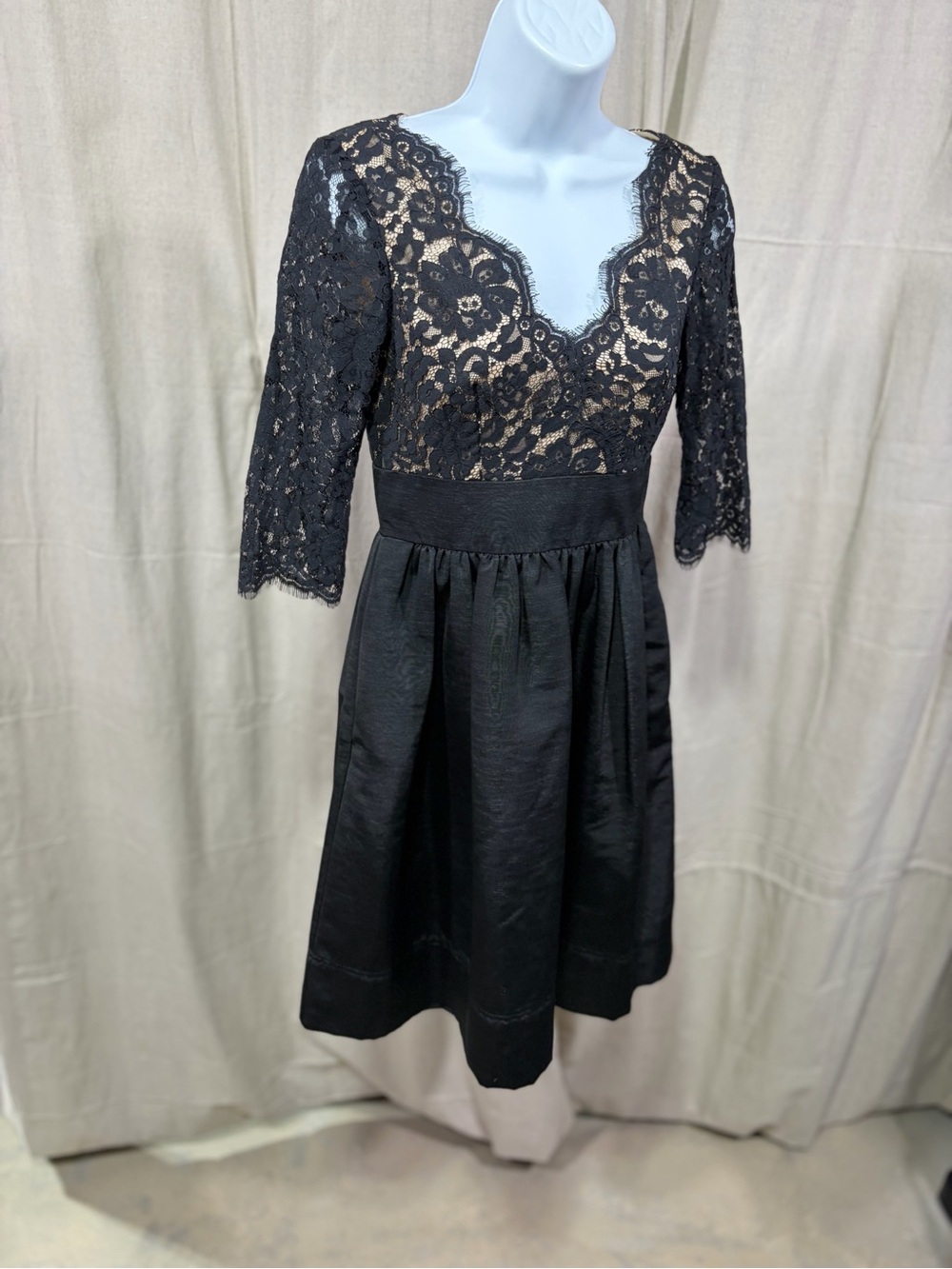 Eliza J Black Lace Cocktail Dress